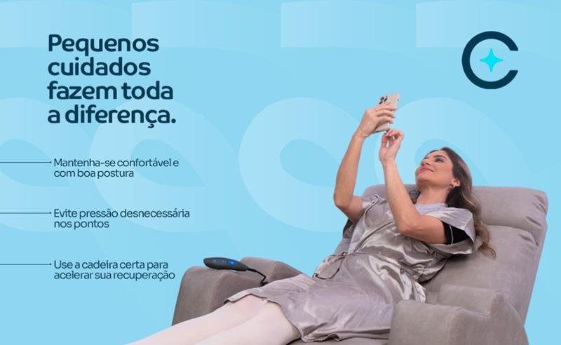 Poltronas para locação de pós operatório em Boa Vista: a Conforte-se chega à capital para elevar o padrão de cuidado na sua recuperação